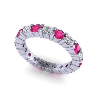 14K Gold Eternity Collection Round Brilliant Cut  Ring 2.00 CTW