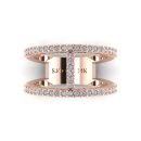 14k Rose Gold Diamond Band 0.56 CTW