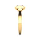 14k Yellow Gold Round Cut White Diamond Ring 0.52 CTW