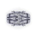 14k White Gold Round Cut White Diamond Ring 0.45 CTW