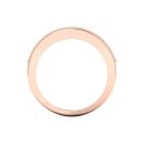 14k Rose Gold Round Cut White Diamond Ring 0.12 CTW