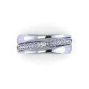 14k White Gold Round Cut White Diamond Ring 0.14 CTW