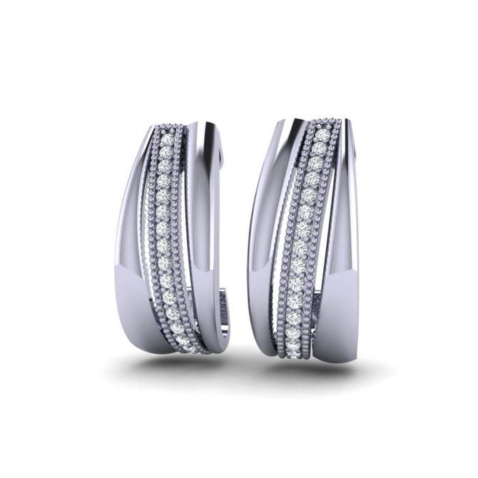 14K White Gold Earrings