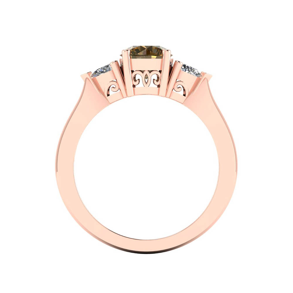 https://staging.elbasoft.com/manufacturing/SF_Web_Images/CAD_Alternate/SF_Big/1789893_179392_82_20_R_0_CA_2.jpg 14k Rose Gold Round Cut Cognac Diamond Three Stone Ring 1.30 CTW
