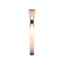 14K Rose Gold Round Cut Cognac Diamond Ring 0.47 CTW