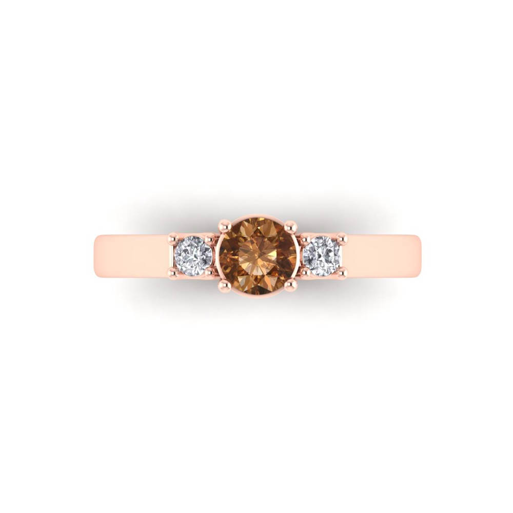 https://staging.elbasoft.com/manufacturing/SF_Web_Images/CAD_Alternate/SF_Big/1789917_178401_82_20_R_0_CA_3.jpg 14K Rose Gold Round Cut Cognac Diamond Rings 0.71 CTW