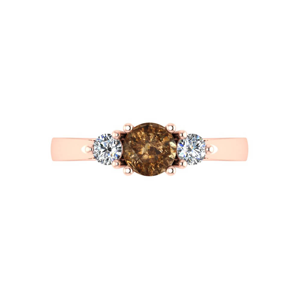 https://staging.elbasoft.com/manufacturing/SF_Web_Images/CAD_Alternate/SF_Big/1789930_185277_82_20_R_0_CA_3.jpg 14k Rose Gold Round Cut Cognac Diamond Three Stone Ring 1.04 CTW