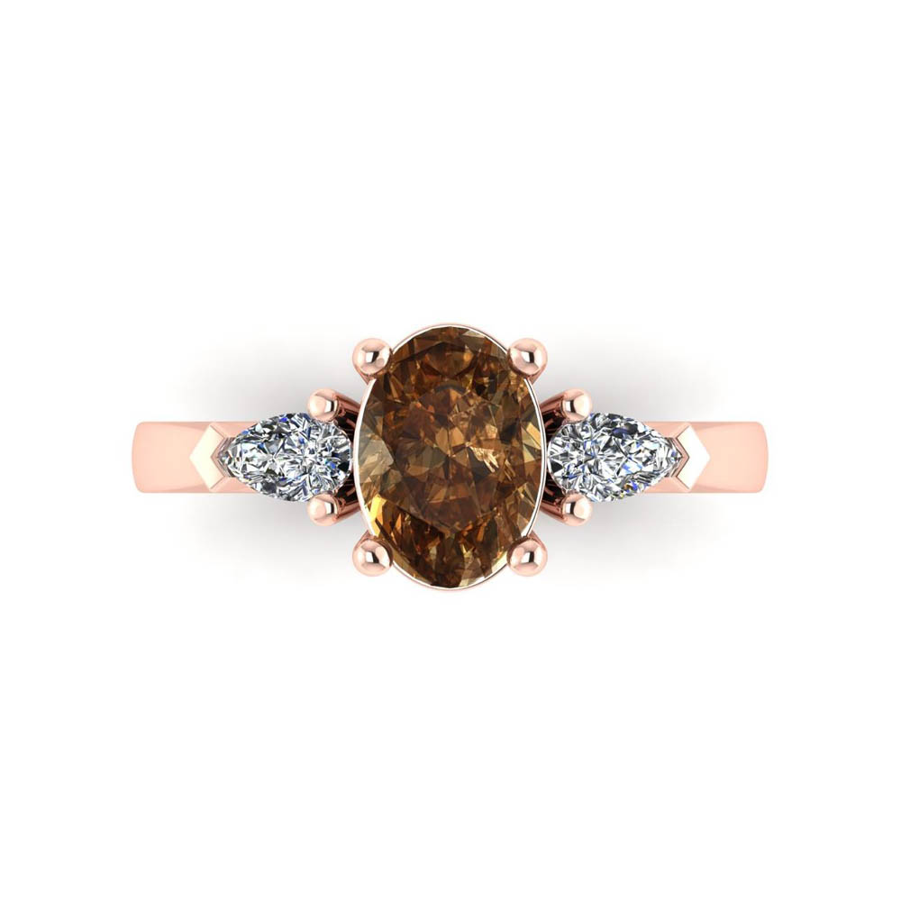 https://staging.elbasoft.com/manufacturing/SF_Web_Images/CAD_Alternate/SF_Big/1789951_183657_82_20_R_0_CA_1.jpg 14K Rose Gold Oval Cut Cognac Diamond Three Stone Ring 1.24 CTW