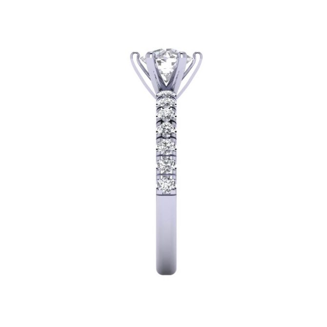 14k White Gold White Diamond Band 1.48 CTW