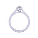 14k White Gold Round Cut White Diamond Ring 1.05 CTW