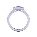 14k White Gold Tanzanite Ring 1.13 CTW