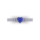 14k White Gold Tanzanite Ring 0.75 CTW