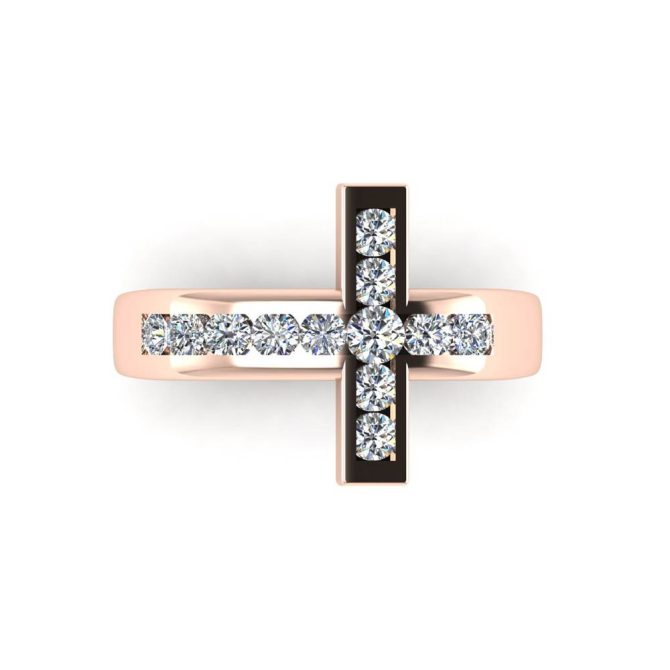 14k Rose Gold Diamond Ring 0.50 CTW