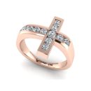 14k Rose Gold Diamond Ring 0.50 CTW