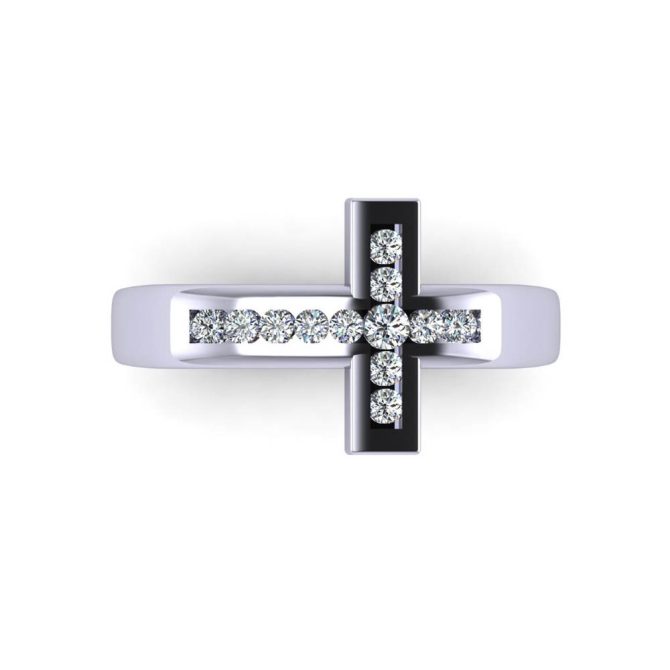 14k White Gold Ring 0.20 CTW