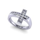 14k White Gold Ring 0.20 CTW