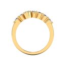 14k Yellow Gold White Diamond Ring 1.10 CTW