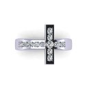 14k White Gold White Diamond Ring 0.60 CTW