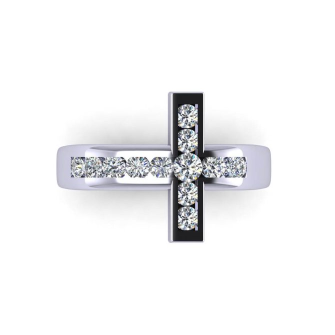 14k White Gold White Diamond Ring 0.60 CTW