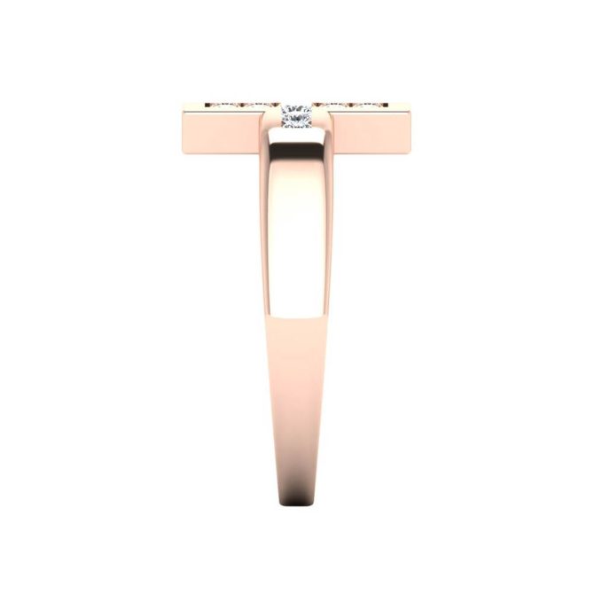 14k Rose Gold Diamond Band 0.20 CTW