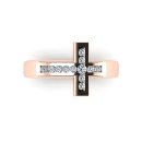 14k Rose Gold Diamond Band 0.20 CTW