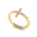 14k Yellow Gold Diamond Ring 0.14 CTW