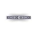 14k White Gold Diamond Victoria Band 0.05 CTW