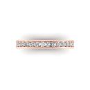 14k Rose Gold Diamond Victoria Band 0.25 CTW