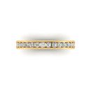 14k Yellow Gold Diamond Victoria Band 0.25 CTW