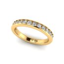 14k Yellow Gold Diamond Victoria Band 0.25 CTW