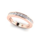 14k Rose Gold Diamond Victoria Band .80 CTW