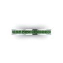 14k White Gold Green Diamond Victoria Band 0.82 CTW