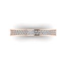 14k Rose Gold Diamond Victoria Band 0.30 CTW