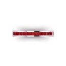 14k White Gold Victoria Ruby Band 0.92 CTW