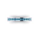 14k White Gold Diamond Victoria Band 0.80 CTW