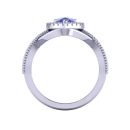 14k White Gold Pear Cut Tanzanite Ring 1.54 CTW