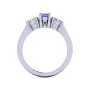 14K White Gold Marquise Cut Tanzanite Ring 1.35 CTW