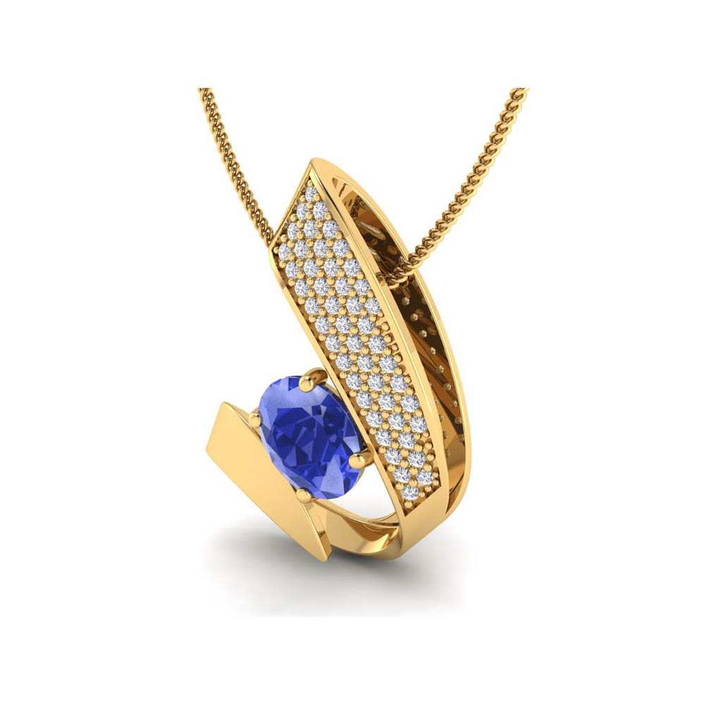 https://staging.elbasoft.com/manufacturing/SF_Web_Images/CAD_Main/SF_Big/1791171_216617_42_20_Y_0_CM.jpg 14K Yellow Gold Oval cut Tanzanite Pendant 1.30 CTW