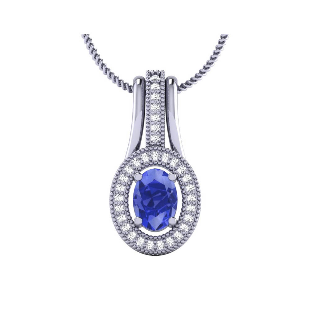 https://staging.elbasoft.com/manufacturing/SF_Web_Images/CAD_Alternate/SF_Big/1791216_227415_42_20_W_0_CA_1.jpg 14K White Gold Oval cut Tanzanite Pendant 1.17 CTW