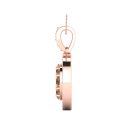 14k Rose Gold Round Brilliant Cut Cognac Diamond Pendant .65 CTW