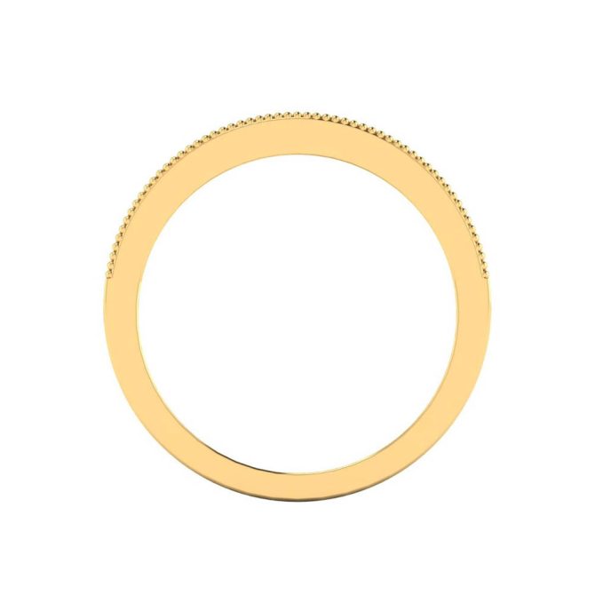 14k Yellow Gold Diamond Victoria Band 0.07 CTW