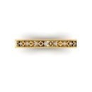 14k Yellow Gold Diamond Victoria Band 0.07 CTW