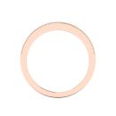 14k Rose Gold White Diamond Victoria Band 0.06 CTW