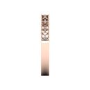 14k Rose Gold White Diamond Victoria Band 0.06 CTW