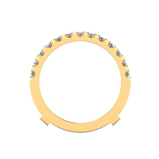 14k Yellow Gold Victoria Amelia Ring 0.80 CTW