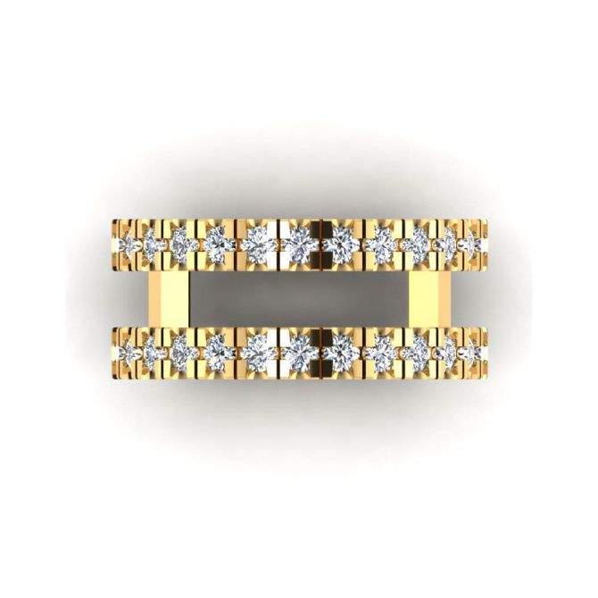 14k Yellow Gold Victoria Amelia Ring 0.80 CTW