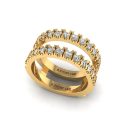 14k Yellow Gold Victoria Amelia Ring 0.80 CTW