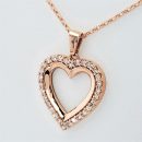 14K Rose Gold Pendants 0.43 CTW