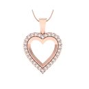 14K Rose Gold Pendants 0.43 CTW