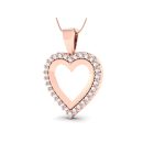 14K Rose Gold Pendants 0.43 CTW